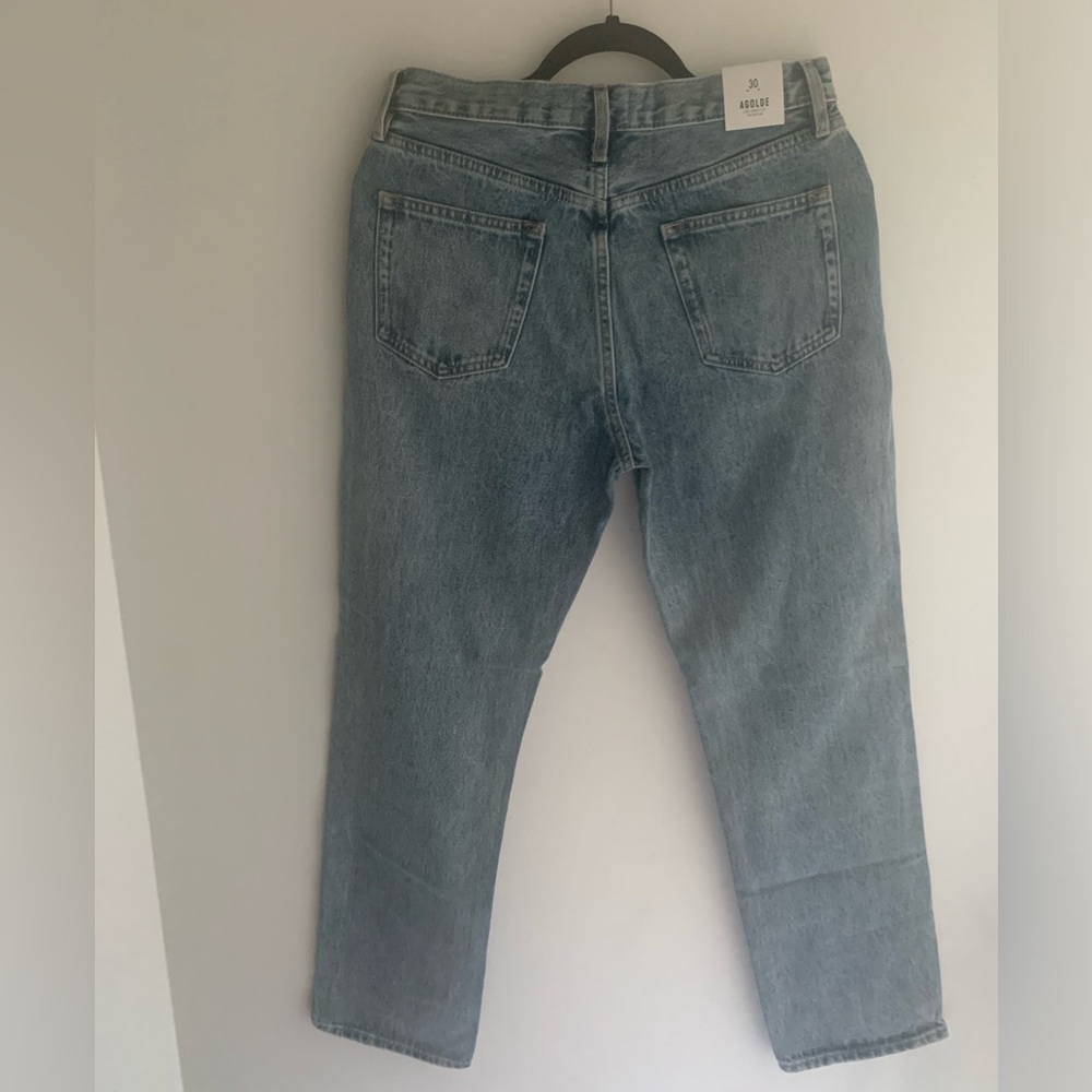 AGOLDE Lana Mid Rise Vintage Straight Jeans - Riptide - NWT! - Picture 7 of 9